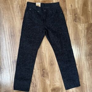 Levi's Corduroy Patterned Black Women's Jeans Regular Size 27 x 30